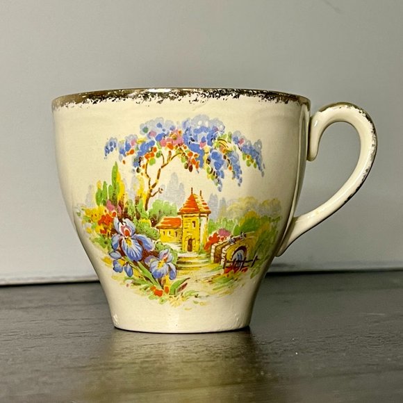 Near Antique (1930s) Alfred Meakin Royal Marigold Teacup & Saucer - Picture 6 of 9